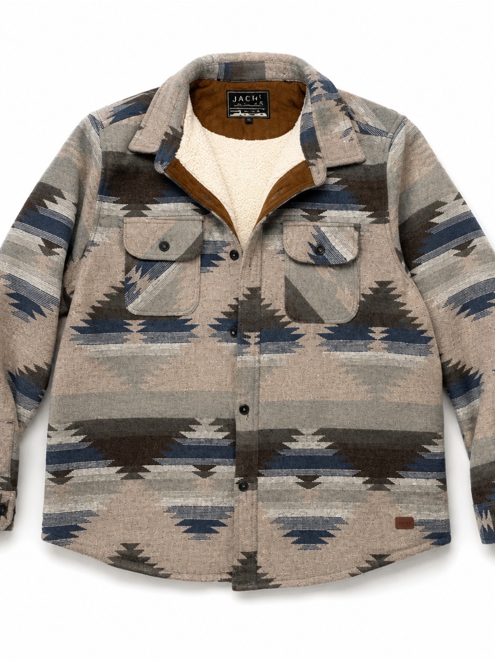 Jachs New York premium outdoor purveyors Aztec Sherpa lined shirt jacket